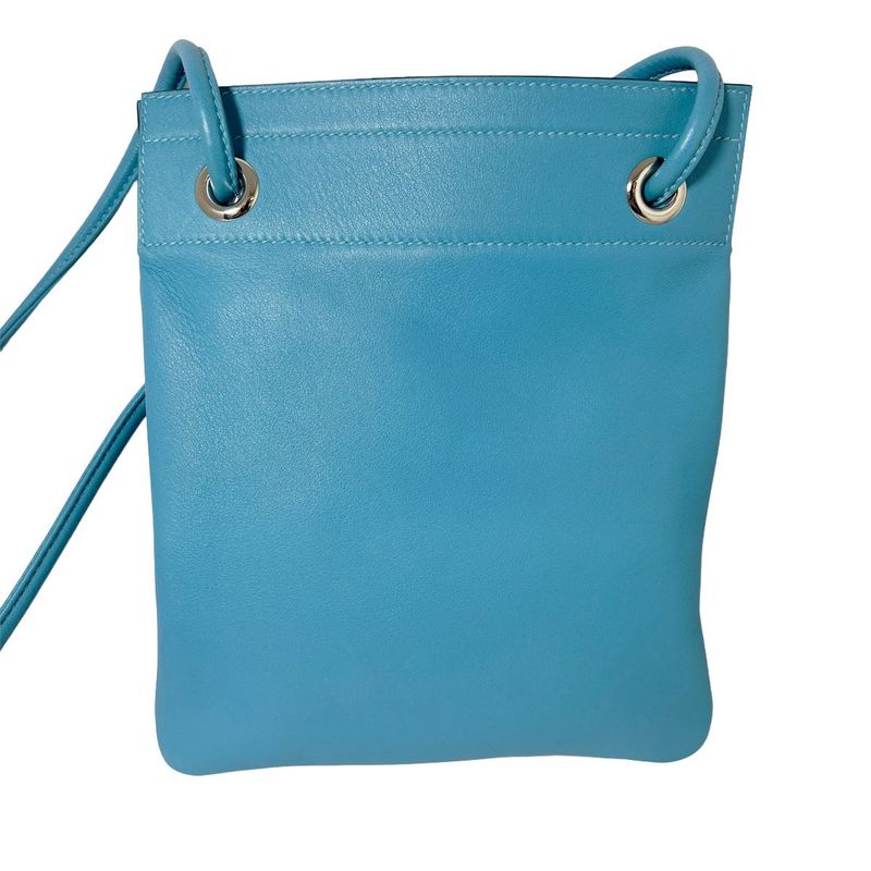Hermes Sac Ali Nu Ali Numini Bicolor Mini Shoulder Bag Blue
