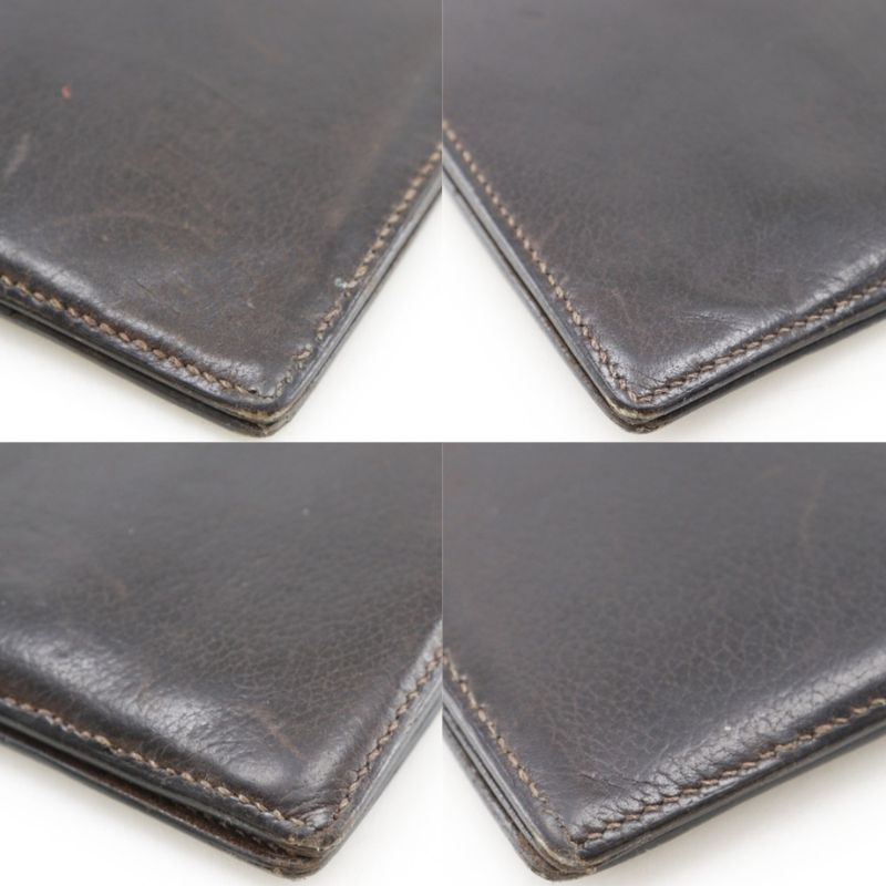 Hermes Mc2 Fleming Leather Brown Billfold