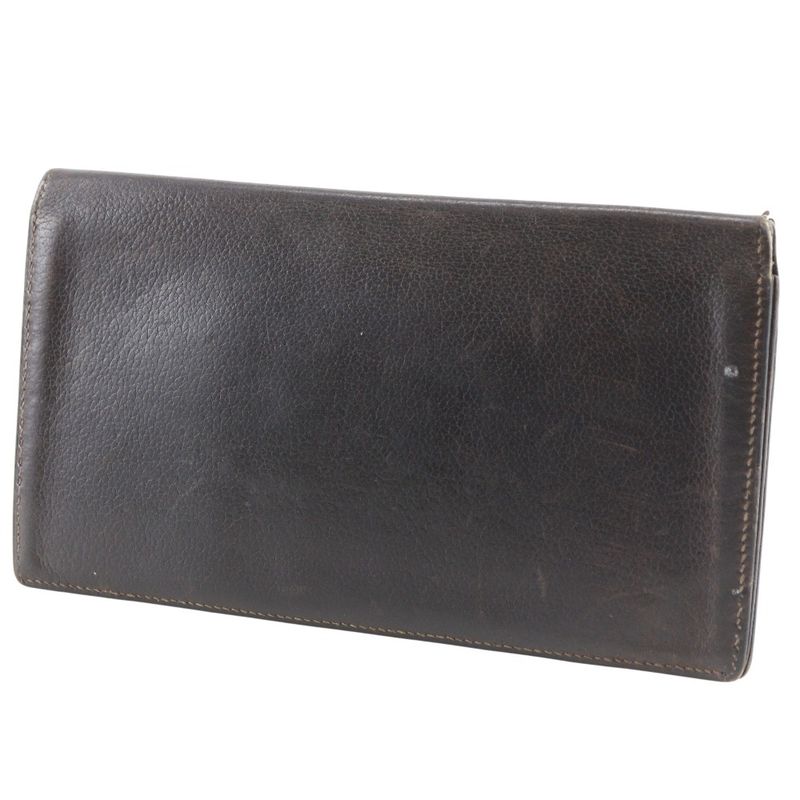 Hermes Mc2 Fleming Leather Brown Billfold