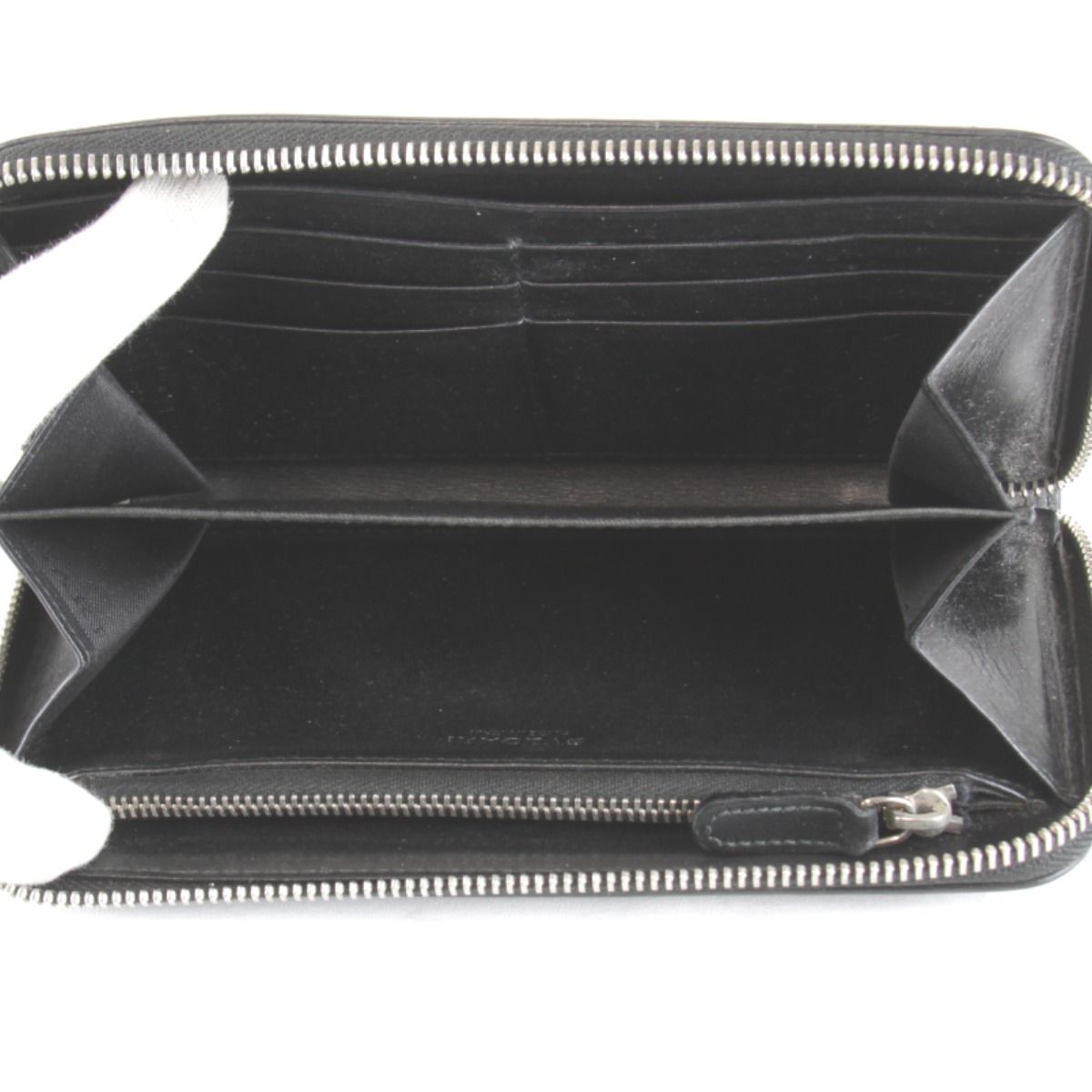 Bvlgari Weekend Round Zip Wallet Leather Black — view 7