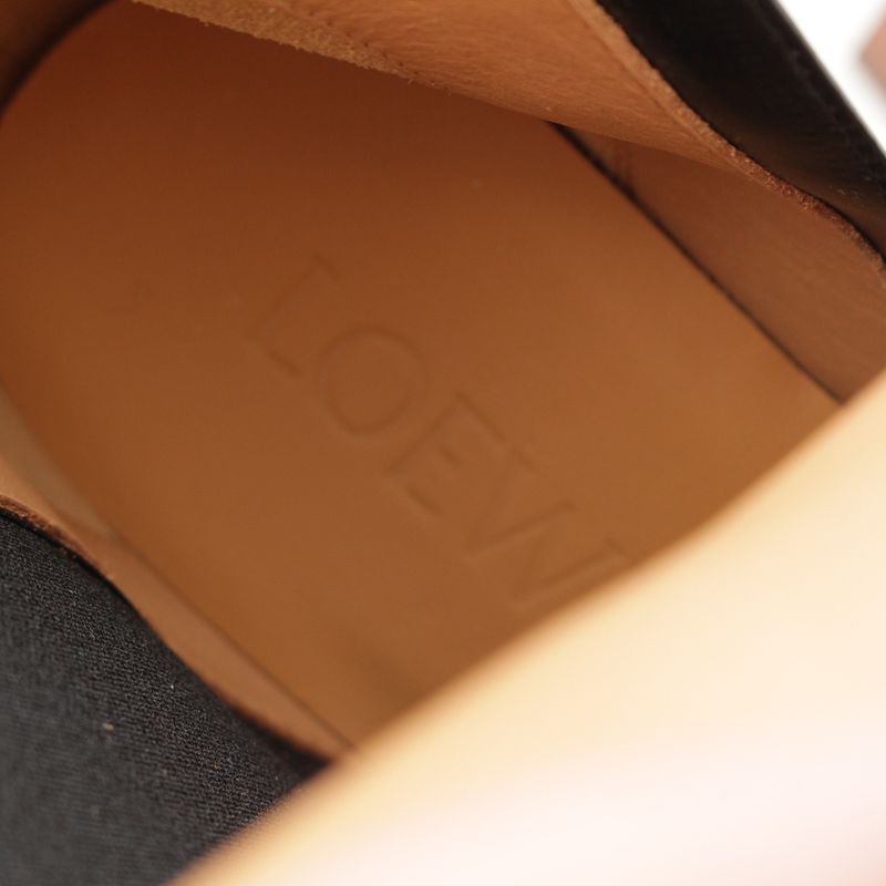 Loewe Gate Leather Side Gore Short Boots Shoes Black 39