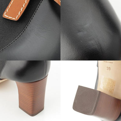 Loewe Gate Leather Side Gore Short Boots Shoes Black 39