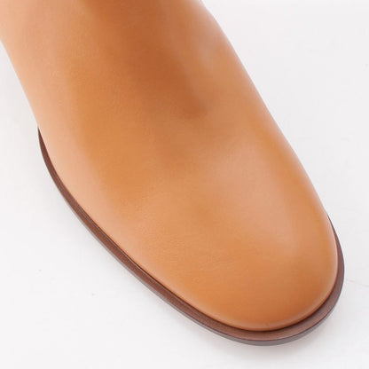 Loewe Gate Leather Side Gore Short Boots Shoes Gold 39