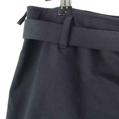 Prada Logo Belt Skirt Knee Length Navy 42