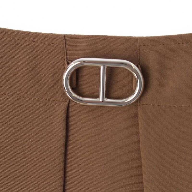 Hermes Silk Chaine D'ancre Buckle Long Skirt Maxi Length Beige 36
