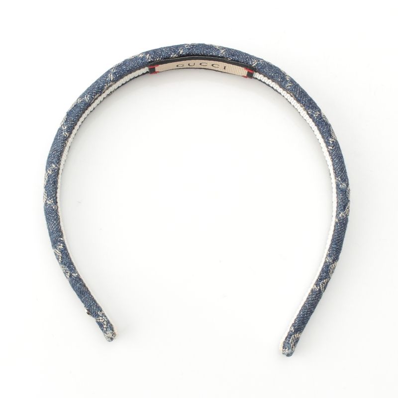 Gucci GG Denim Headband Hair Blue