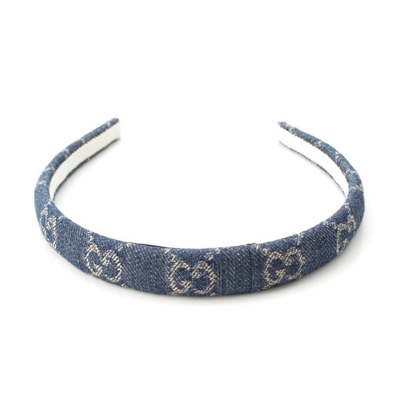 Gucci GG Denim Headband Hair Blue