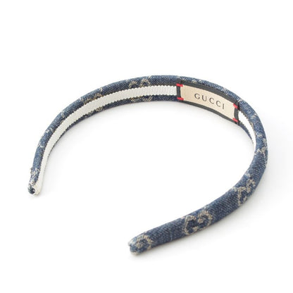 Gucci GG Denim Headband Hair Blue