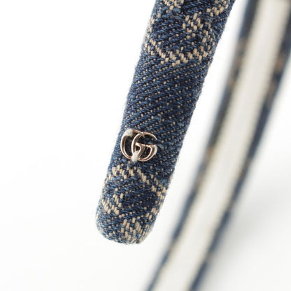 Gucci GG Denim Headband Hair Blue