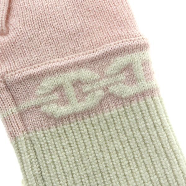 Hermes Knit Gloves Cashmere Pink