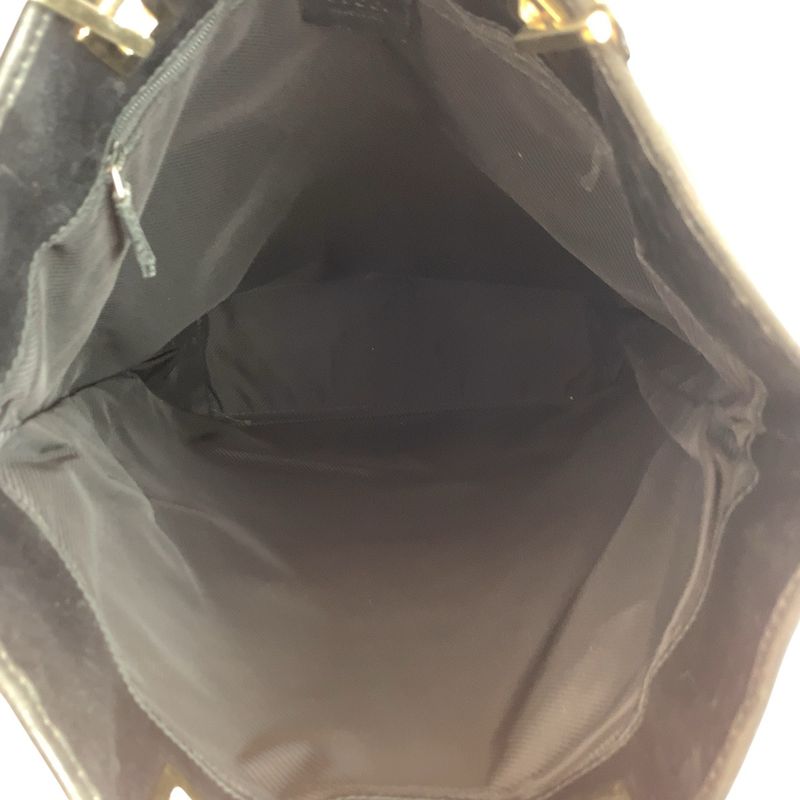 Gucci Black Gold GG Canvas Leather 002 Tote
