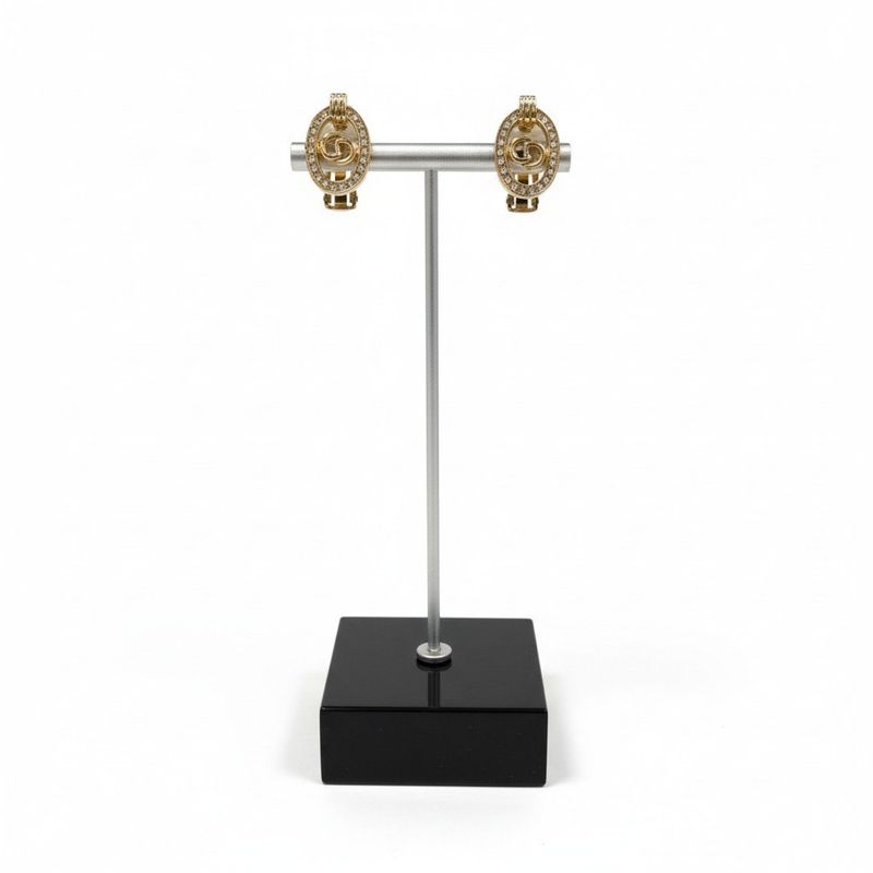 Dior C3 Necklace and Earrings Set with CD Logo