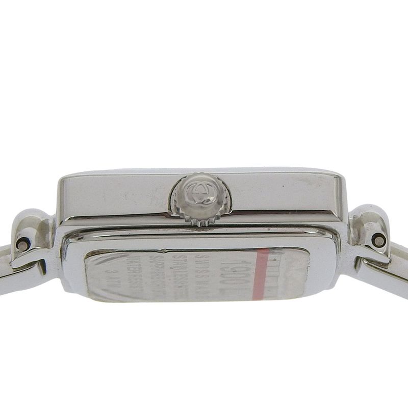 Gucci Stainless Steel Quartz Analog Display Black Dial Watch