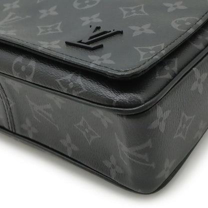 Louis Vuitton Monogram Eclipse District PM Messenger Bag Black Gray