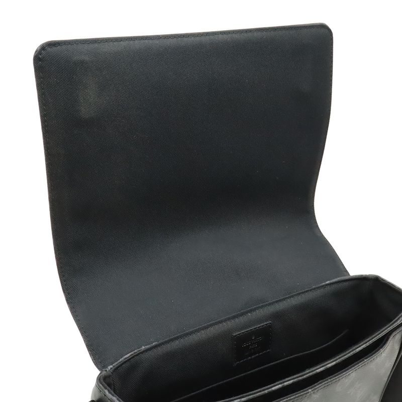 Louis Vuitton Monogram Eclipse District PM Messenger Bag Black Gray