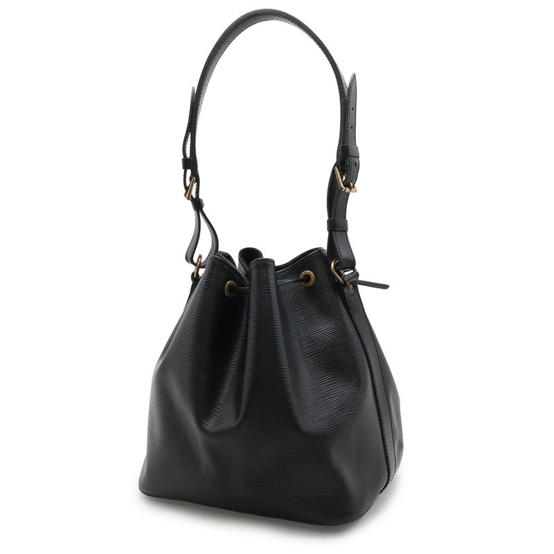 Louis Vuitton Epi Petit Noe Shoulder Bag Drawstring Noir Black