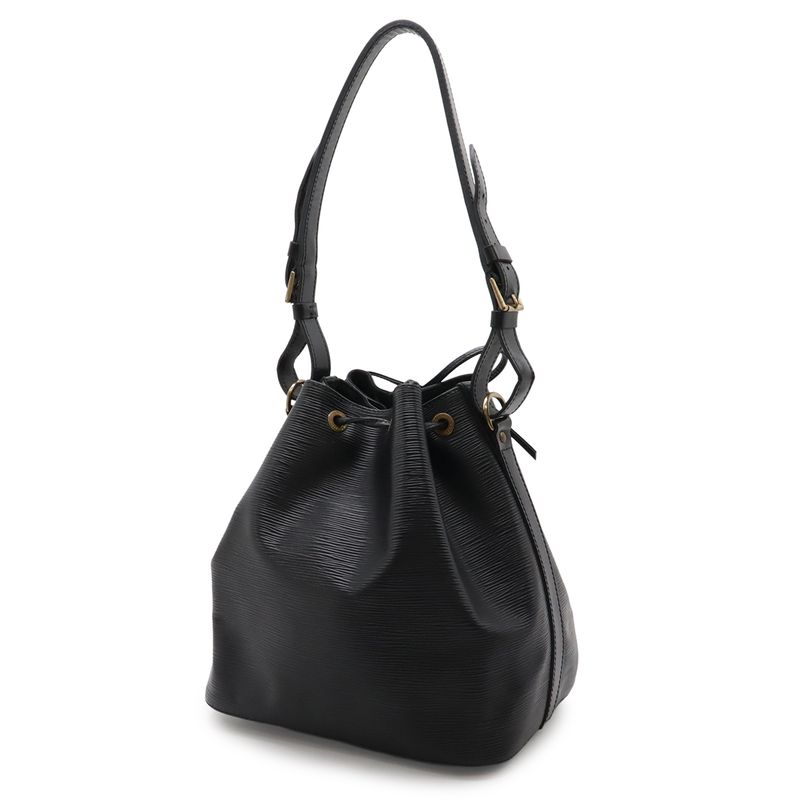 Louis Vuitton Epi Petit Noe Shoulder Bag Drawstring Noir Black