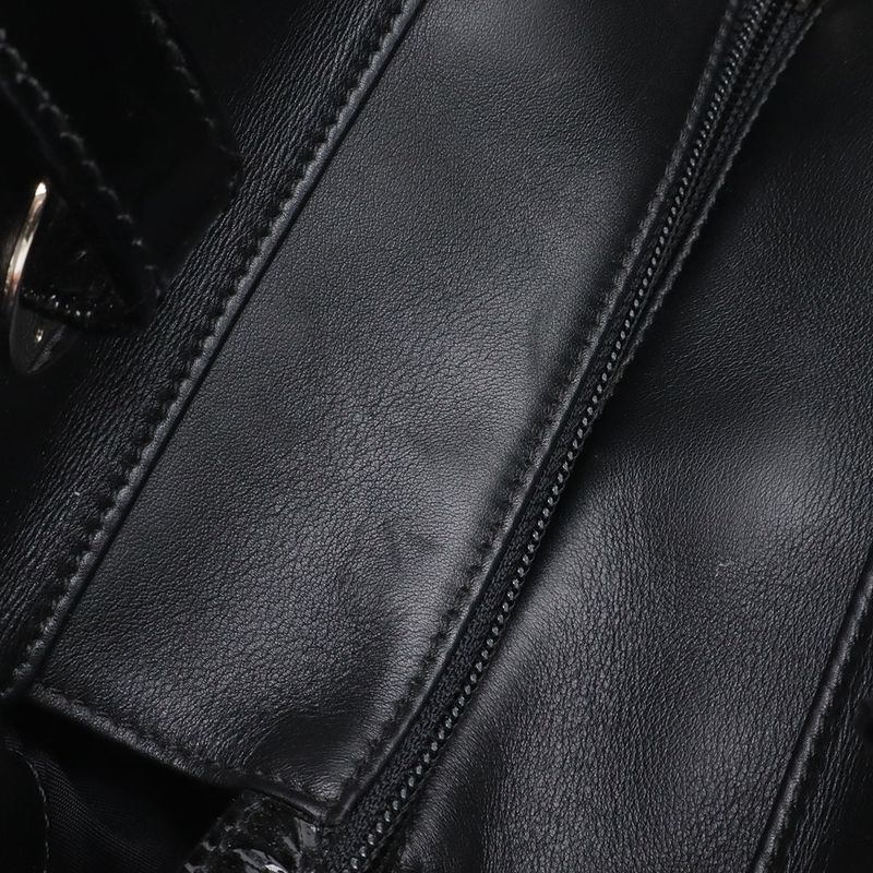 Chanel Paris Biarritz Tote PM Shoulder Bag Leather Black