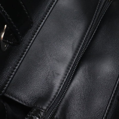 Chanel Paris Biarritz Tote PM Shoulder Bag Leather Black