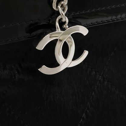 Chanel Paris Biarritz Tote PM Shoulder Bag Leather Black