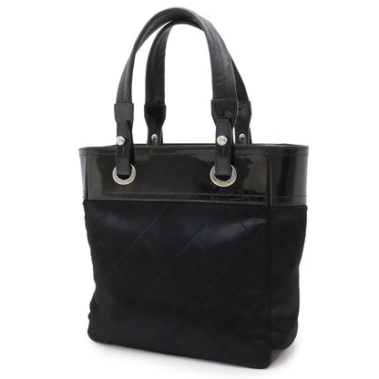 Chanel Paris Biarritz Tote PM Shoulder Bag Leather Black