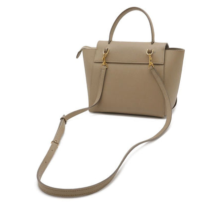 Celine Belt Bag Nano 2-Way Crossbody Leather Greige