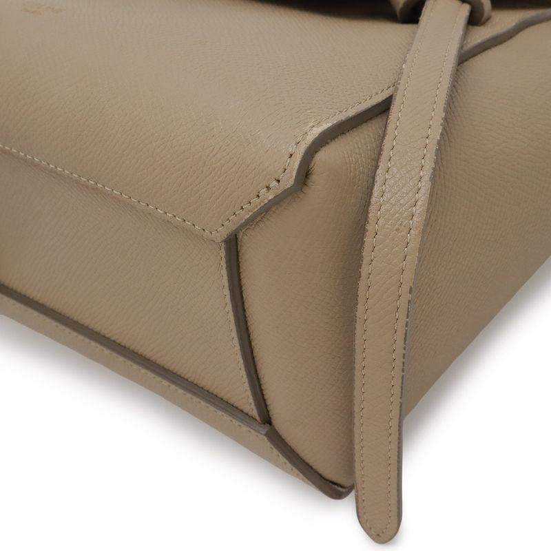 Celine Belt Bag Nano 2-Way Crossbody Leather Greige