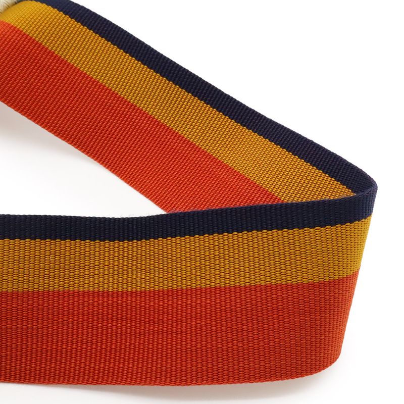 Hermes Cavalier Shoulder Bag Canvas Natural Orange Yellow