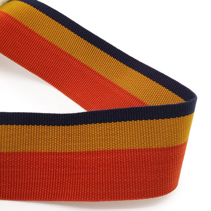 Hermes Cavalier Shoulder Bag Canvas Natural Orange Yellow