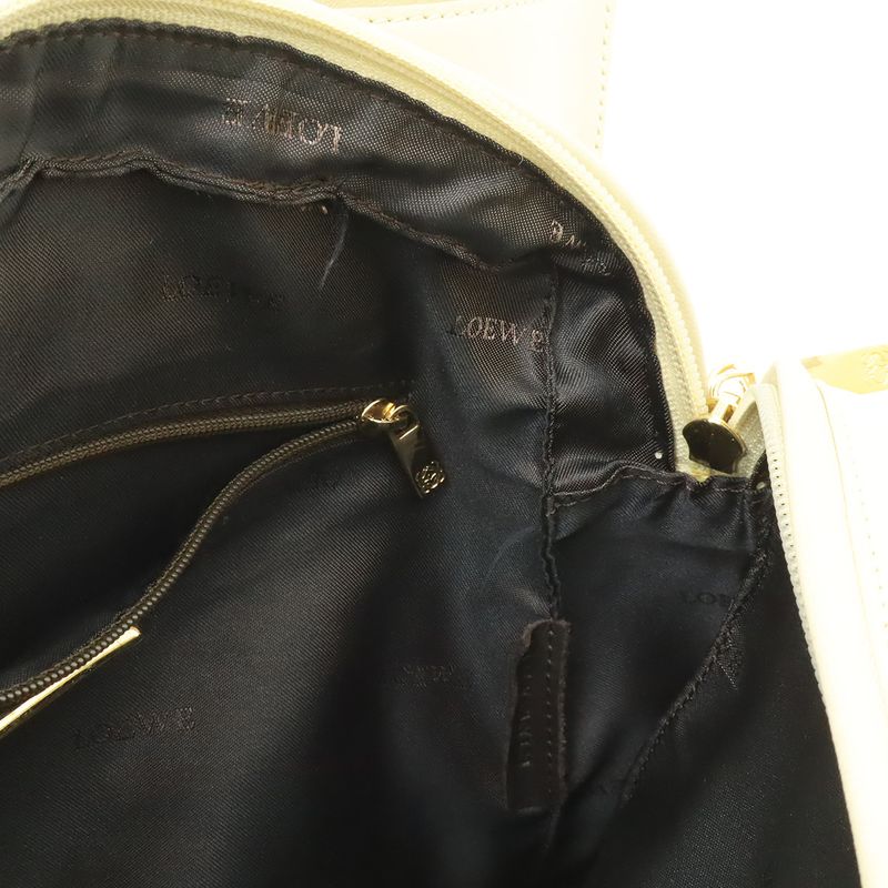 Loewe Anagram Tote 2-Way Shoulder Bag Semi Leather