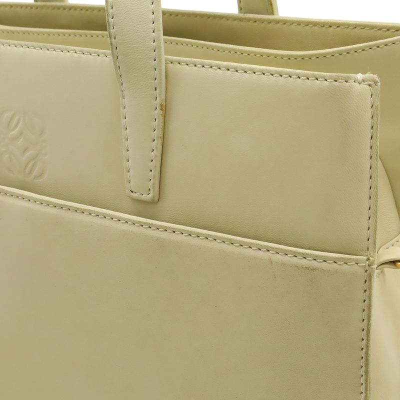 Loewe Anagram Tote 2-Way Shoulder Bag Semi Leather