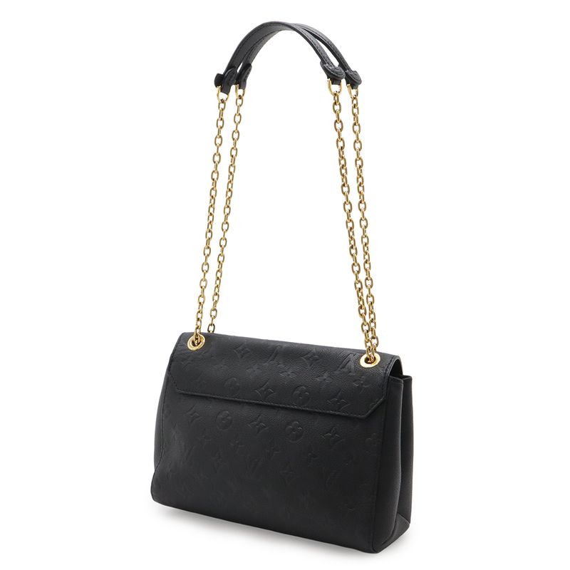 Louis Vuitton Monogram Empreinte Vavin PM Shoulder Bag Chain Noir Black