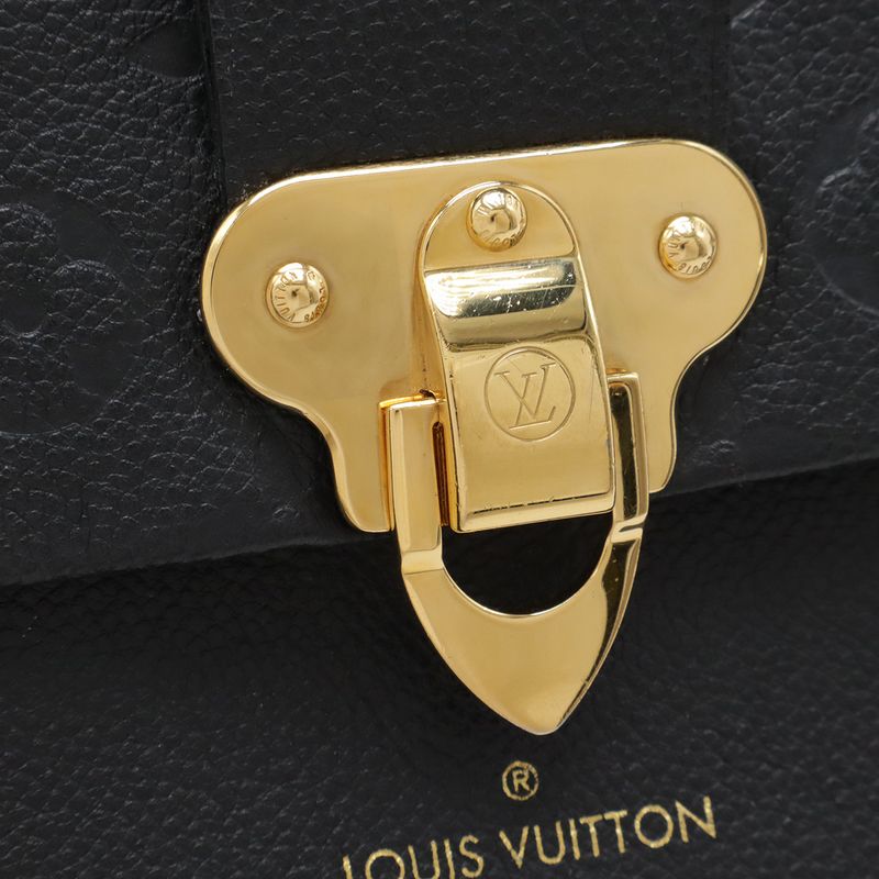 Louis Vuitton Monogram Empreinte Vavin PM Shoulder Bag Chain Noir Black