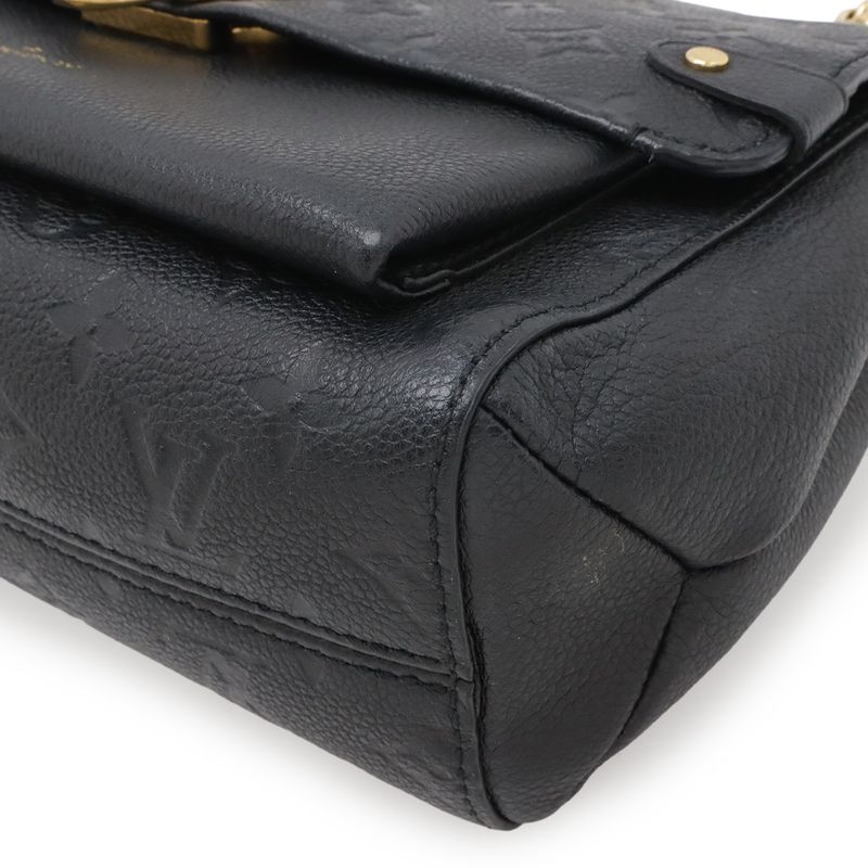 Louis Vuitton Monogram Empreinte Vavin PM Shoulder Bag Chain Noir Black