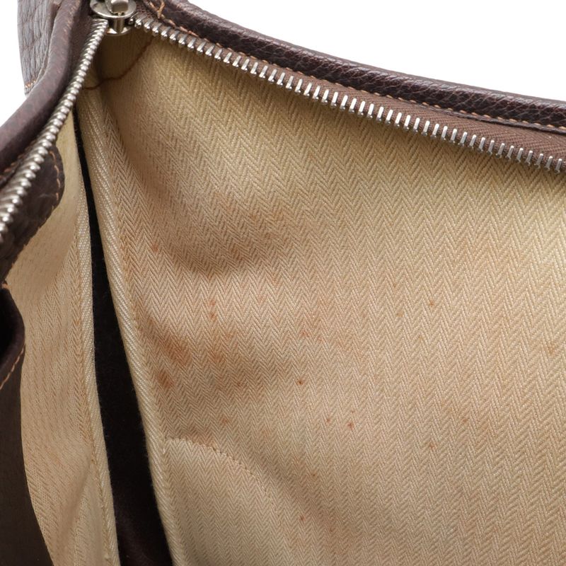 Hermes Trim 35 Shoulder Bag Buffalo Amazonia Dark Brown