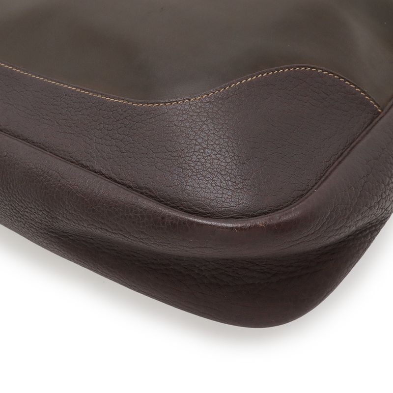 Hermes Trim 35 Shoulder Bag Buffalo Amazonia Dark Brown