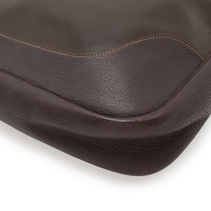 Hermes Trim 35 Shoulder Bag Buffalo Amazonia Dark Brown