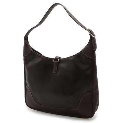 Hermes Trim 35 Shoulder Bag Buffalo Amazonia Dark Brown