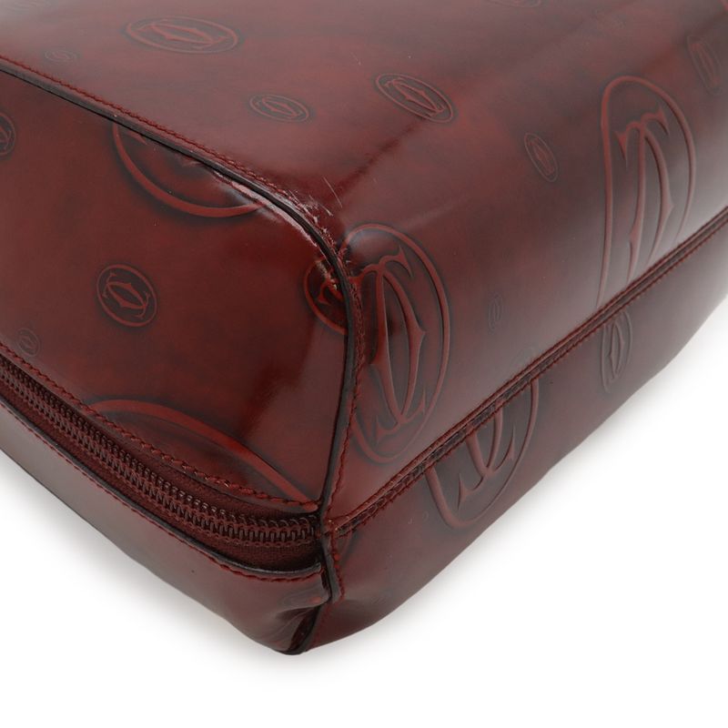 Cartier Happy Birthday Backpack Leather Gold Bordeaux
