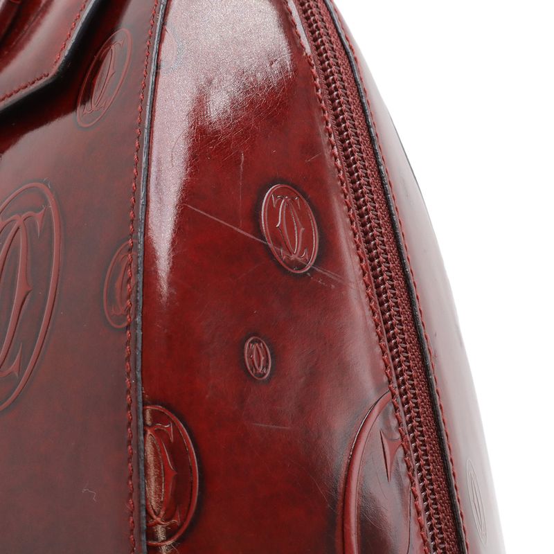 Cartier Happy Birthday Backpack Leather Gold Bordeaux