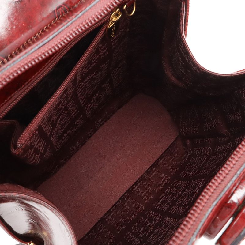 Cartier Happy Birthday Backpack Leather Gold Bordeaux