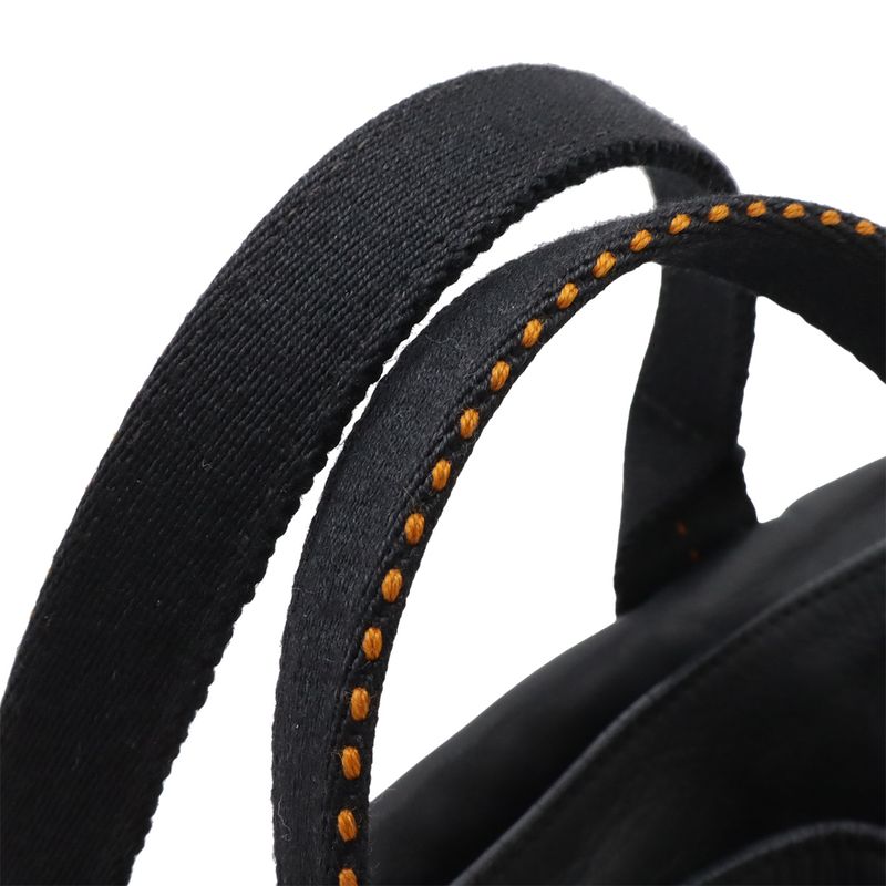 Hermes Caravan Horizontal PM Tote 2-Way Shoulder Bag Crossbody Voderma Black Orange