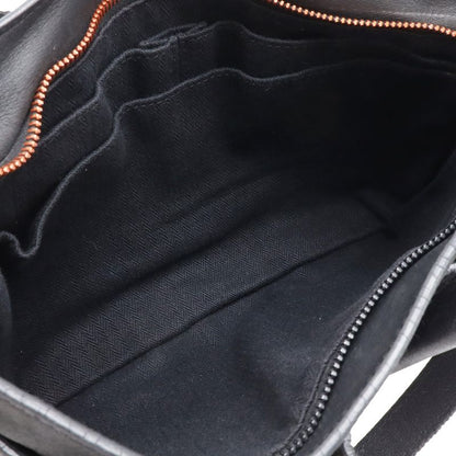 Hermes Caravan Horizontal PM Tote 2-Way Shoulder Bag Crossbody Voderma Black Orange