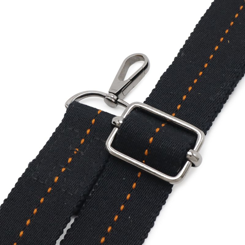 Hermes Caravan Horizontal PM Tote 2-Way Shoulder Bag Crossbody Voderma Black Orange