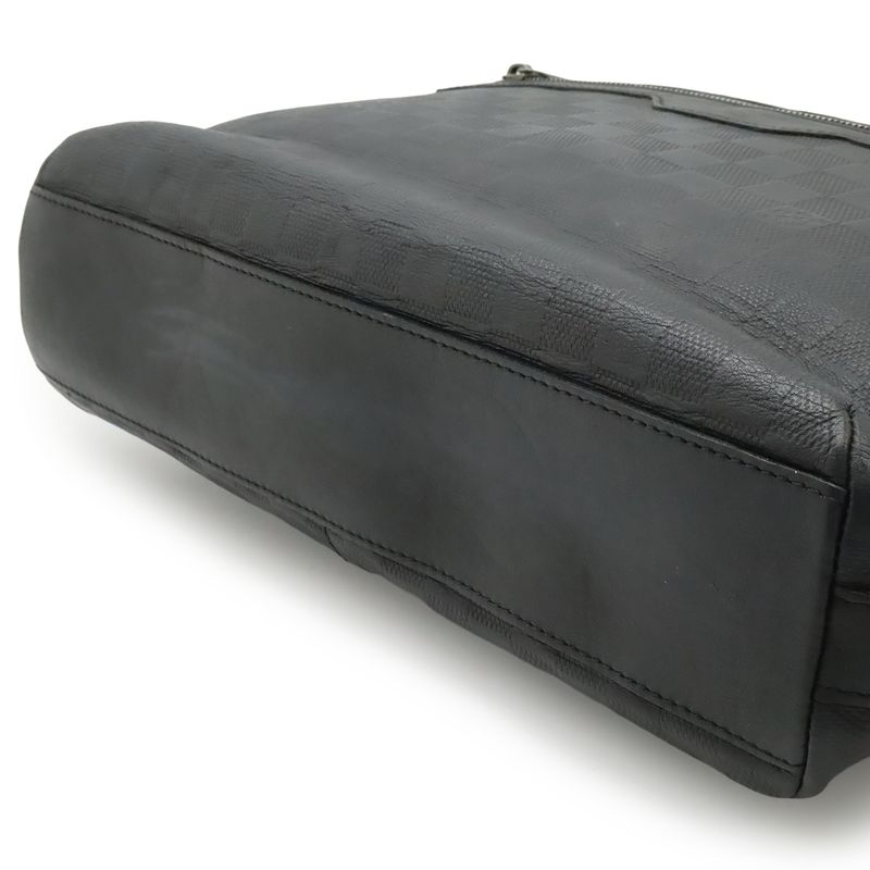 Louis Vuitton Damier Infini Calypso MM Shoulder Bag Onyx Black