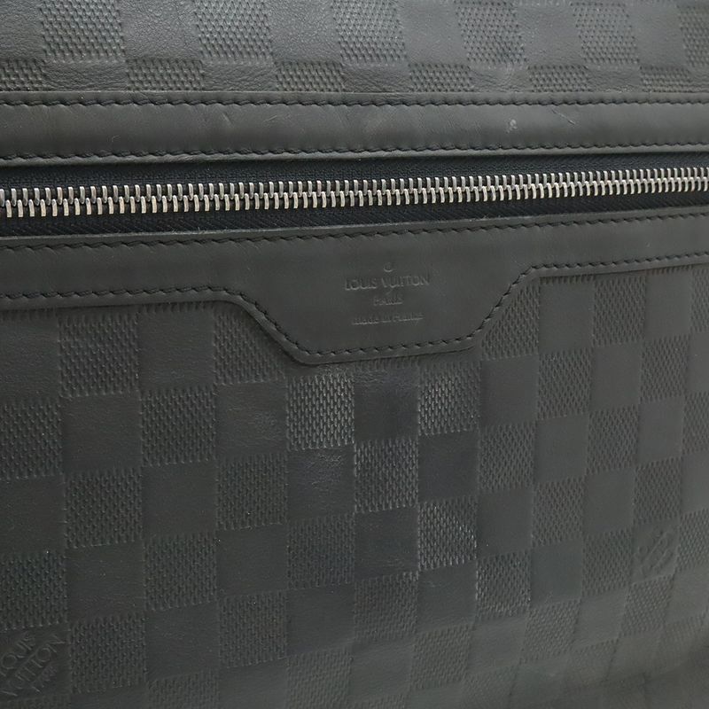 Louis Vuitton Damier Infini Calypso MM Shoulder Bag Onyx Black