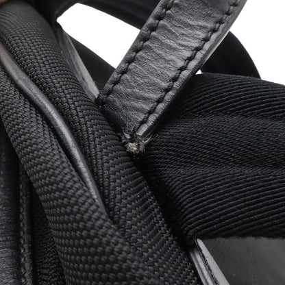 Gucci Sherry Backpack Leather Canvas Black Green Red