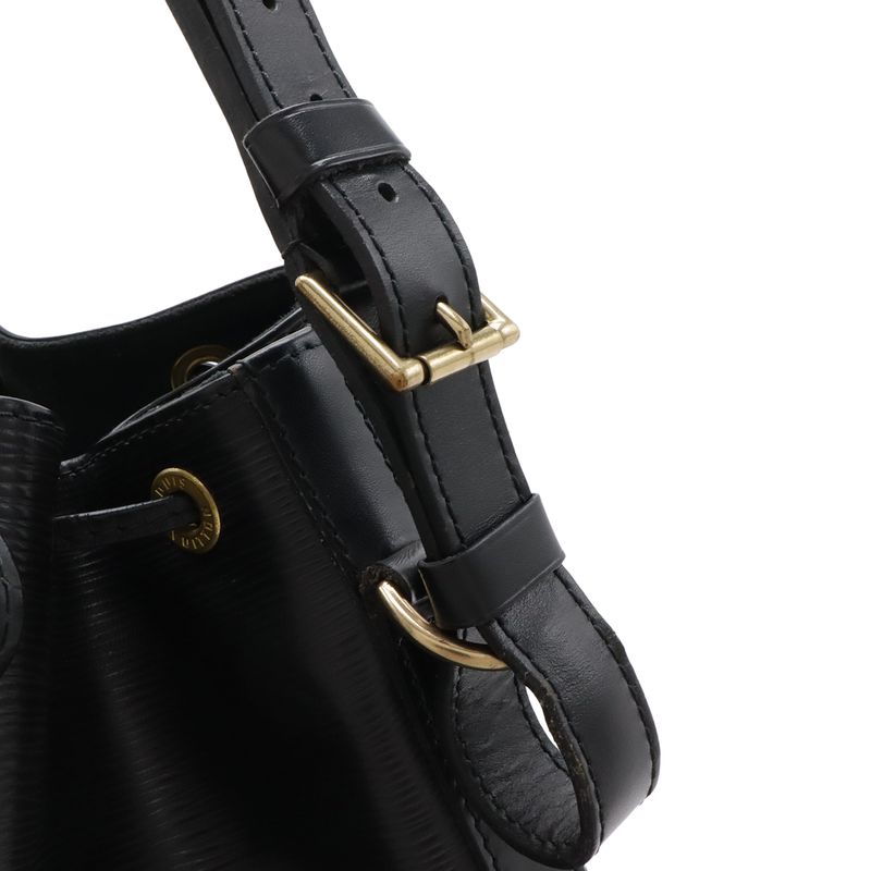 Louis Vuitton Epi Noe Shoulder Bag Semi Drawstring Noir Black