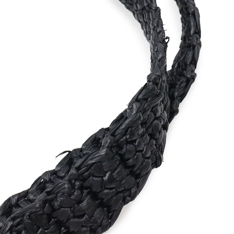 Prada Crochet Logo Tote Shoulder Black White
