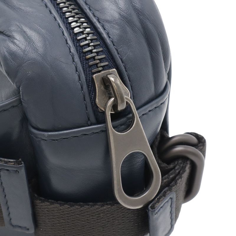 Bottega Veneta Intrecciato Belt Bag Hip Leather Navy